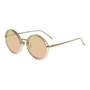 Linda Farrow Ash Rose Gold Sunglasses Pink, Dam