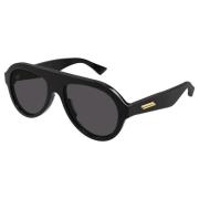 Bottega Veneta Black/Grey Sunglasses Black, Herr