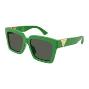 Bottega Veneta Green Sunglasses Bv1198Sa Green, Dam