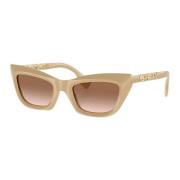 Burberry Beige/Brown Shaded Sunglasses Beige, Dam