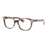 Burberry Striped Check Eyewear Frames Multicolor, Unisex
