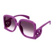 Gucci Fuchsia/Violet Shaded Solglasögon Purple, Dam