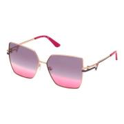 Guess Rose Gold/Violet Pink Shaded Solglasögon Multicolor, Dam