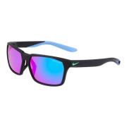 Nike Maverick Matte Black/Blue Sunglasses Black, Herr