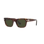 Persol Havana/Green Sunglasses Brown, Unisex