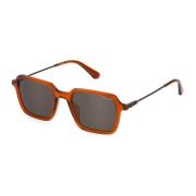 Police Octane 7 Sunglasses Brown Orange/Smoke Orange, Unisex