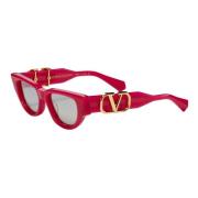 Valentino Limited Edition V-Due Sunglasses Red, Dam