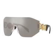 Versace Guld/Silver Solglasögon Gray, Unisex