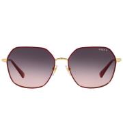 Vogue Red/Grey Pink Shaded Sunglasses Multicolor, Dam