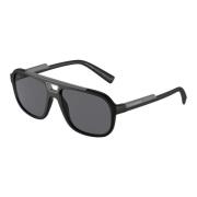 Dolce & Gabbana Matte Black/Grey Solglasögon DG 6179 Black, Herr