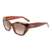 Salvatore Ferragamo Dark Tortoise/Brown Havana Sunglasses Sf1043S Brow...