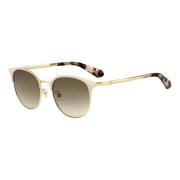 Kate Spade Pink Gold/Brown Shaded Sunglasses Yellow, Dam