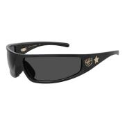 Chiara Ferragni Collection Black/Grey Sunglasses CF 7017/S Black, Dam
