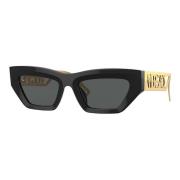 Versace Black Gold/Grey Sunglasses Black, Dam