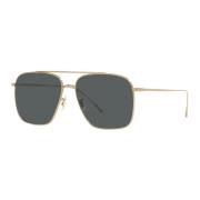 Oliver Peoples Gold/Midnight Sunglasses Dresner OV 1320St Yellow, Unis...
