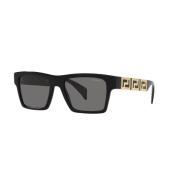 Versace Black/Grey Sunglasses Black, Herr