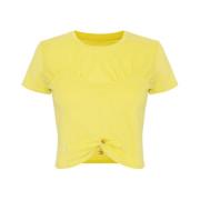 Elisabetta Franchi Gula T-shirts och Polos Yellow, Dam