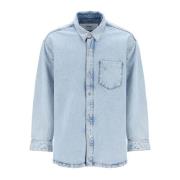 Ami Paris Denim Shirts Blue, Herr