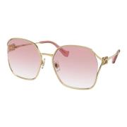 Miu Miu Gold/Pink Shaded Sunglasses Yellow, Dam