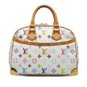 Louis Vuitton Vintage Pre-owned Canvas handvskor White, Dam