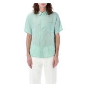 A.p.c. Short Sleeve Shirts Green, Herr