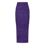 Laquan Smith Maxi Skirts Purple, Dam