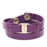 Salvatore Ferragamo Pre-owned Pre-owned Laeder armband Purple, Dam