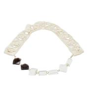 Marni Pre-owned Pre-owned Metall halsband White, Dam