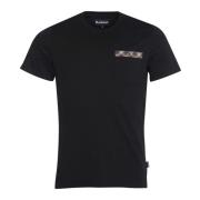 Barbour T-Shirts Black, Herr