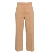 Pinko Cropped Trousers Brown, Dam