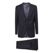 Etro Single Breasted Suits Black, Herr
