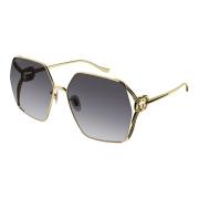 Gucci Gold/Grey Shaded Sunglasses Yellow, Dam