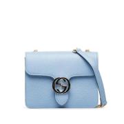 Gucci Vintage Pre-owned Laeder axelremsvskor Blue, Dam