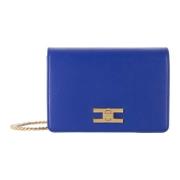 Elisabetta Franchi Shoulder Bags Blue, Dam