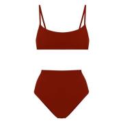 Lido High Waist Bikini Strandkläder i Polyamid Red, Dam