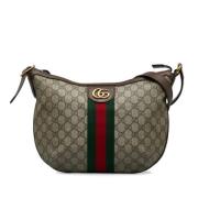 Gucci Vintage Pre-owned Laeder crossbodyvskor Brown, Dam