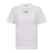 Off White T-shirt med paisleymotiv White, Dam