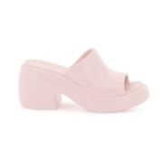 Salvatore Ferragamo Chunky Sole Heeled Mules Pink, Dam