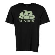 Sundek T-Shirts Black, Herr