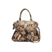 Valentino Vintage Pre-owned Laeder axelremsvskor Beige, Dam