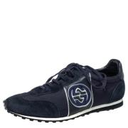 Gucci Vintage Pre-owned Tyg sneakers Blue, Dam