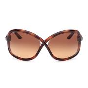 Tom Ford Klassiska Fjäril Solglasögon Brun Havana Brown, Unisex