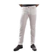 Jeckerson Slim-fit Trousers White, Herr