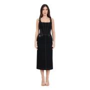 Versace Jeans Couture Maxi Dresses Black, Dam