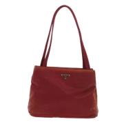 Prada Vintage Pre-owned Tyg prada-vskor Red, Dam