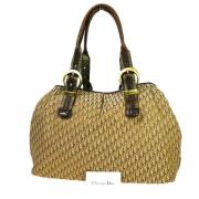 Dior Vintage Pre-owned Canvas totevskor Yellow, Dam
