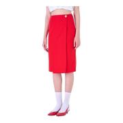 Silvian Heach Midi Skirts Red, Dam