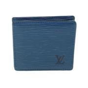 Louis Vuitton Vintage Pre-owned Laeder plnbcker Blue, Dam