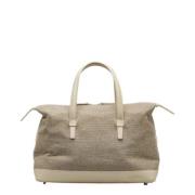 Loewe Pre-owned Pre-owned Canvas totevskor Beige, Dam