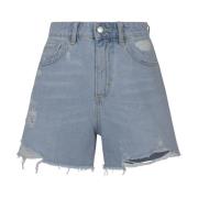 Icon Denim Denim Korta Byxor Blue, Dam